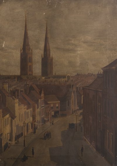 شارع المطران ، كوفنتري ، c.1885 بواسطة والتر شابلن